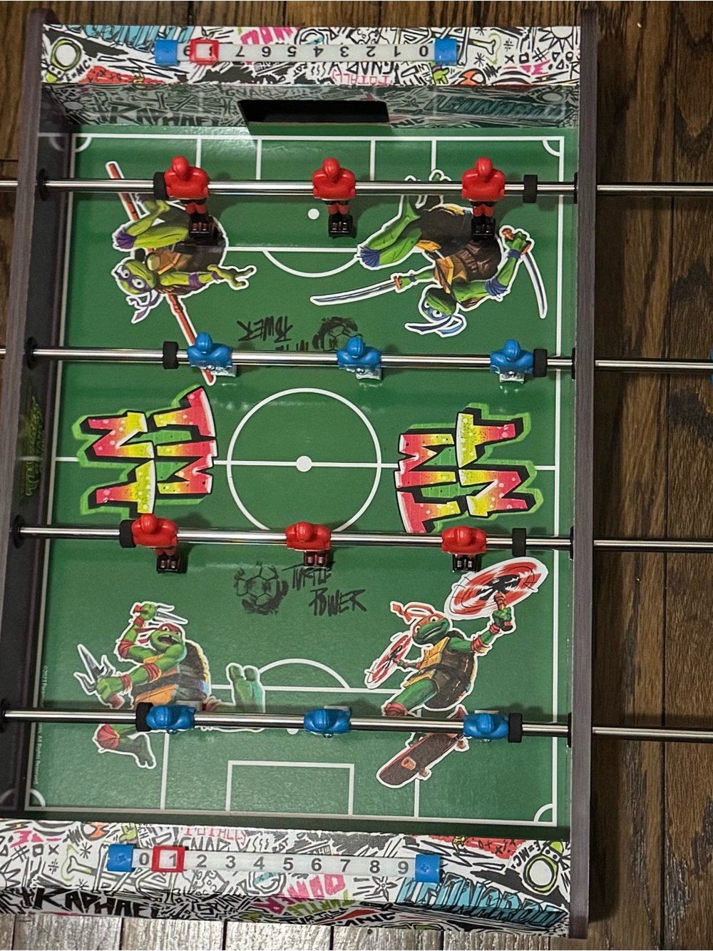 Nickelodeon Teenage Mutant Ninja Turtles Foosball Table. *No Box*